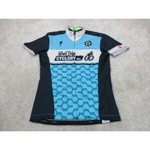 Specialized Cycling Jersey Women Medium Wheat Ridge Cyclery RBX Comp Zip Shirt